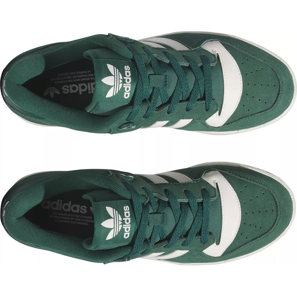 Size 10.5 - adidas Rivalry Low Sneakers Collegiate Green New - Picture 3 of 13